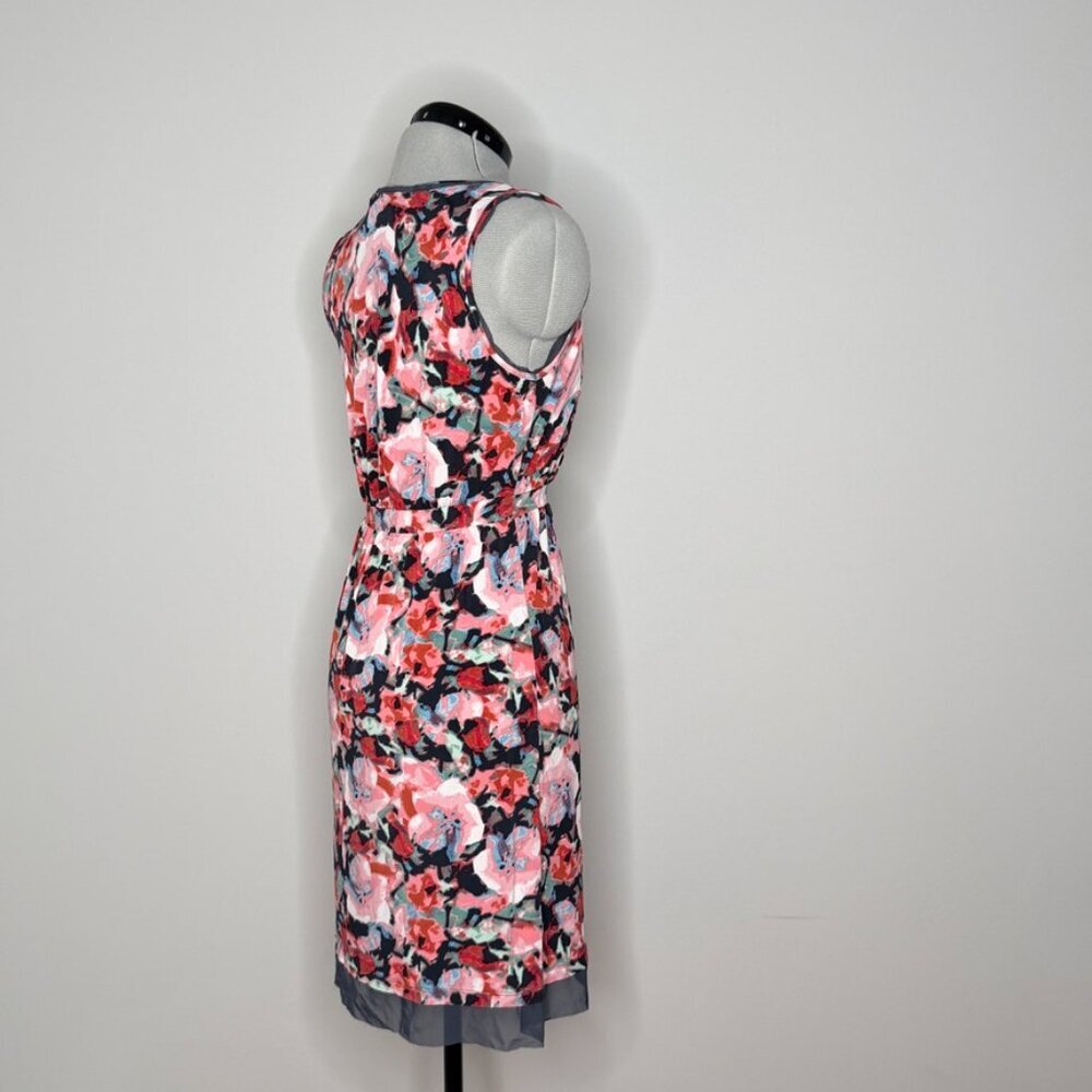 Simply Vera by Vera Wang Floral Dress with Sheer Hem - Picture 4 of 7